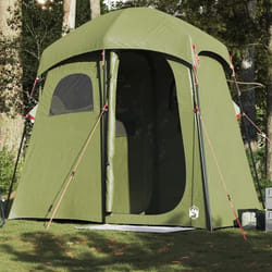 vidaXL Tente de douche 2 personnes vert olive imperméable
