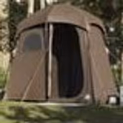 vidaXL Tente de douche 2 personnes marron imperméable