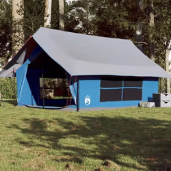 vidaXL Tente de camping 5 personnes bleu imperméable