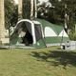 Tente familiale tunnel 8 personnes vert imperméable
