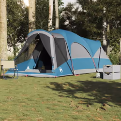 Tente familiale tunnel - Non spécifié - 8 personnes - Imperméable - 560 x 200 x 210 cm - Bleu
