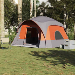 VIDAXL Tente familiale cabine 6 places 322/368×370×210 cm - imperméable double toit amovible