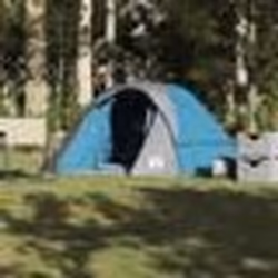 Tente de camping de cabine 4 personnes bleu imperméable