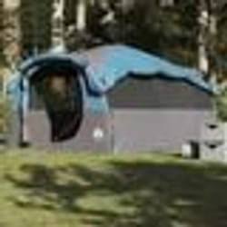 vidaXL Tente familiale tunnel 6 personnes bleu imperméable tente tente de jardin abri extérieur tente de camping abri 4009573