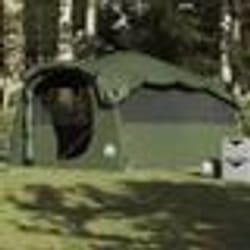 vidaXL Tente familiale tunnel 6 personnes vert olive imperméable tente tente de jardin abri extérieur tente de camping 4009575