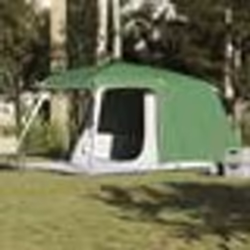 vidaXL Tente de camping avec dôme porche 5 personnes vert imperméable tente abri de camping abri de jardin tente de 4009581