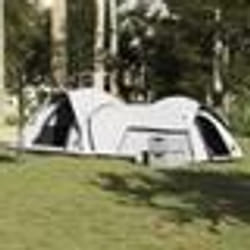 vidaXL Tente de camping 5 personnes blanc tissu occultant imperméable tente abri de camping abri de jardin tente de 4009590