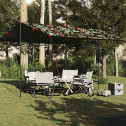 vidaXL Bâche de camping camouflage 451x420 cm imperméable bâche bâche imperméable bâche de camping légère bâche d'abri 4009605