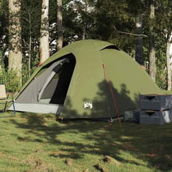 vidaXL Tente de camping à dôme 3 personnes vert olive imperméable tente abri de camping abri de jardin tente de jardin 4009615