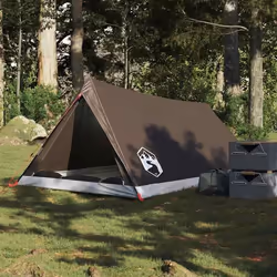 vidaXL Tente de camping 2 personnes marron imperméable tente abri de camping abri de jardin tente de jardin abri 4009625