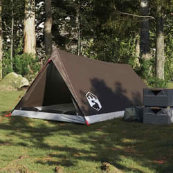 vidaXL Tente de camping 2 personnes marron imperméable tente abri de camping abri de jardin tente de jardin abri 4009625