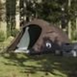 vidaXL Tente de camping tunnel 3 personnes marron imperméable tente abri de camping abri de jardin tente de jardin abri