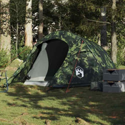 vidaXL Tente de camping tunnel 2 personnes camouflage imperméable tente abri de camping abri de jardin tente de jardin 4009632