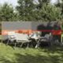 vidaXL Brise-vent de camping gris et orange 344x120 cm imperméable brise-vent de plage brise-vent de camping-car 4009653