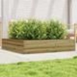 vidaXL Jardinière 110x110x23 cm bois de pin imprégné