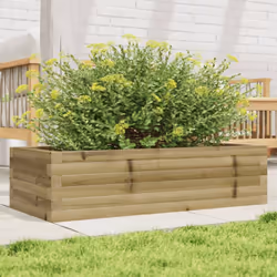 Cette jardinière en bois est un choix idéal pour cultiver une variété de fleurs ou de plantes. Cadre robuste et stable : le b ...