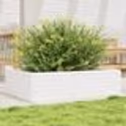 vidaXL Jardinière blanc 90x60x23 cm bois de pin massif