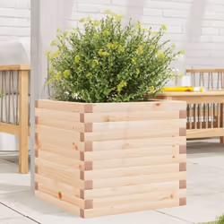 Cette jardinière en bois est un choix idéal pour cultiver une variété de fleurs ou de plantes. Cadre robuste et stable : le b ...