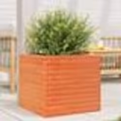 vidaXL Jardinière cire marron 50x50x45,5 cm bois de pin massif