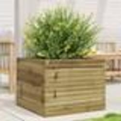 vidaXL Jardinière 60x60x45,5 cm bois de pin imprégné