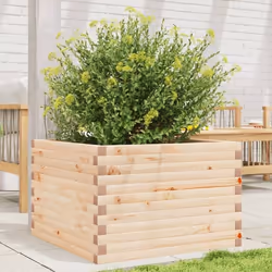 vidaXL Jardinière 70x70x45,5 cm bois de pin massif