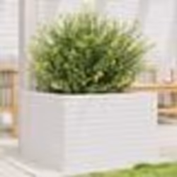 vidaXL Jardinière blanc 70x70x45,5 cm bois de pin massif