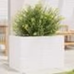 vidaXL Jardinière blanc 70x40x45,5 cm bois de pin massif