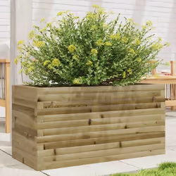 vidaXL Jardinière 90x40x45,5 cm bois de pin imprégné