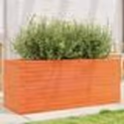 vidaXL Jardinière cire marron 110x40x45,5 cm bois de pin massif