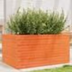 vidaXL Jardinière cire marron 90x60x45,5 cm bois de pin massif