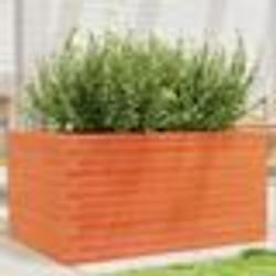 vidaXL Jardinière cire marron 90x60x45,5 cm bois de pin massif