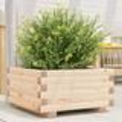 vidaXL Jardinière 50x50x26,5 cm bois de pin massif