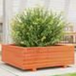 vidaXL Jardinière cire marron 70x70x26,5 cm bois de pin massif