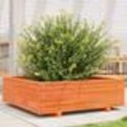 vidaXL Jardinière cire marron 80x80x26,5 cm bois de pin massif