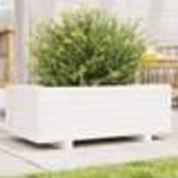vidaXL Jardinière blanc 70x40x26,5 cm bois de pin massif