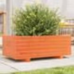 vidaXL Jardinière cire marron 70x40x26,5 cm bois de pin massif