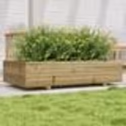 vidaXL Jardinière 110x60x26,5 cm bois de pin imprégné