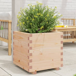Vidaxl - Jardinière 50x50x49,5 cm bois de pin massif