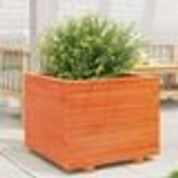 vidaXL Jardinière cire marron 60x60x49,5 cm bois de pin massif