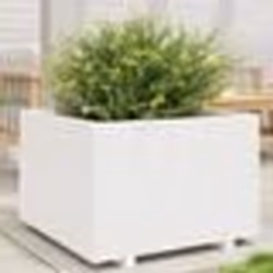 vidaXL Jardinière blanc 70x70x49,5 cm bois de pin massif