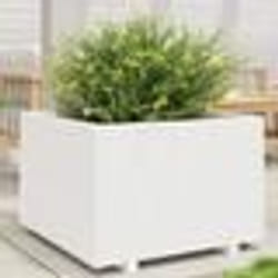vidaXL Jardinière blanc 70x70x49,5 cm bois de pin massif