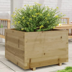 vidaXL Jardinière 70x70x49,5 cm bois de pin imprégné