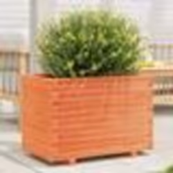 vidaXL Jardinière cire marron 70x40x49,5 cm bois de pin massif