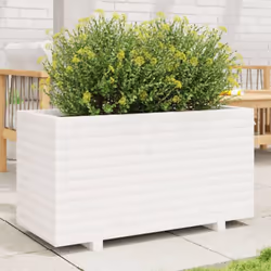Cette jardinière en bois est un choix idéal pour cultiver une variété de fleurs ou de plantes. Cadre robuste et stable : le b ...