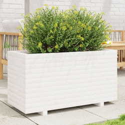 Vidaxl - Jardinière blanc 90x40x49,5 cm bois de pin massif
