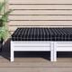 vidaXL Jardinière cire marron 90x60x49,5 cm bois de pin massif