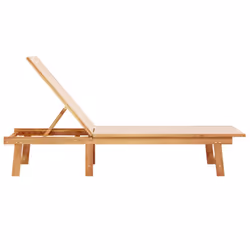 VidaXL 4008412 chaise d'extérieur Linge Siège rembourré Bois d'acacia, Tissu - Vue supplémentaire 4