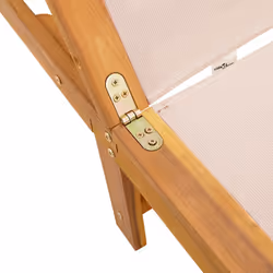 VidaXL 4008412 chaise d'extérieur Linge Siège rembourré Bois d'acacia, Tissu - Vue supplémentaire 7
