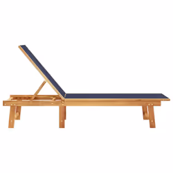 VidaXL 4008414 chaise d'extérieur Linge Siège rembourré Bois d'acacia, Tissu - Vue supplémentaire 4