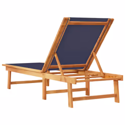 VidaXL 4008414 chaise d'extérieur Linge Siège rembourré Bois d'acacia, Tissu - Vue supplémentaire 5
